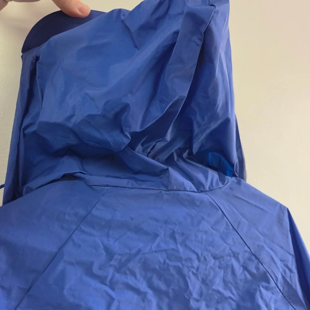 Red‎ Head Rain Jacket Blue Medium Vintage Hooded Waterproof Bass Pro Shops Mens